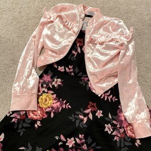 Girls Spring Dress & Jacket Set